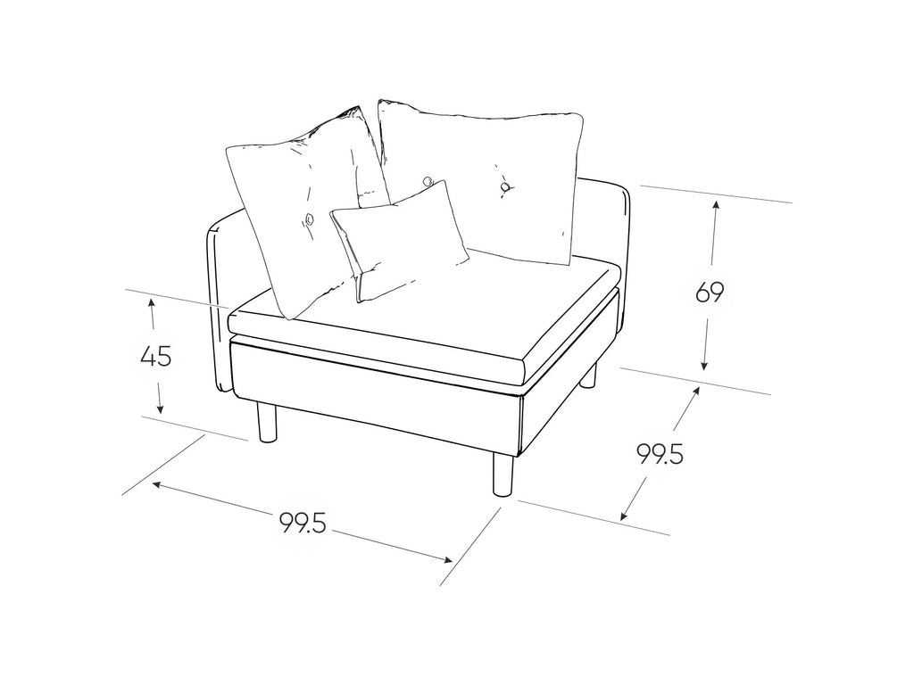 კუთხის სავარძელი "LINTU"