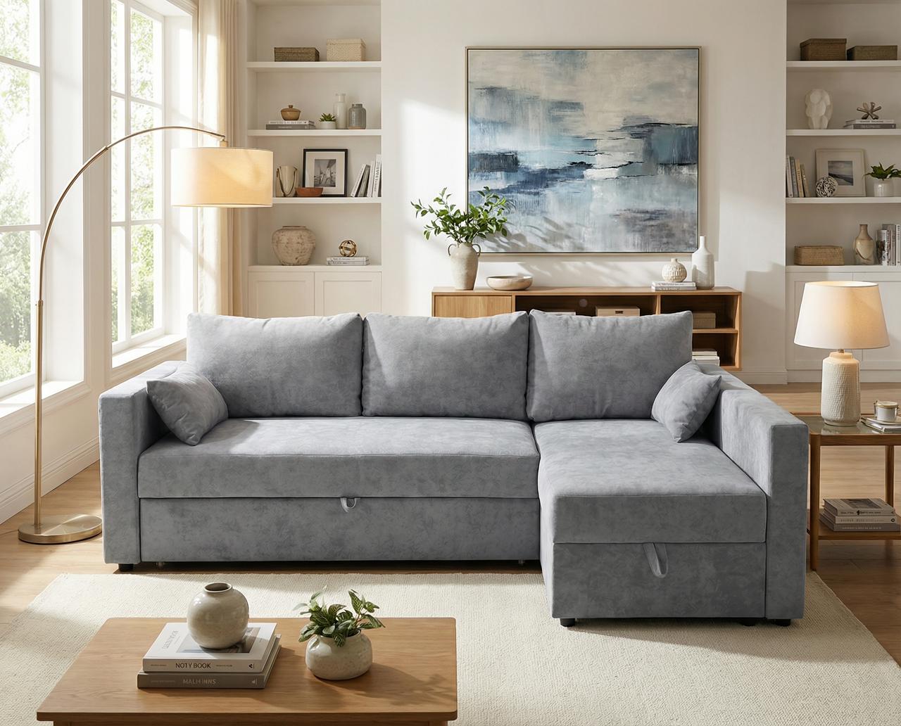 კუთხის დივანი გასაშლელი "TILAUS"