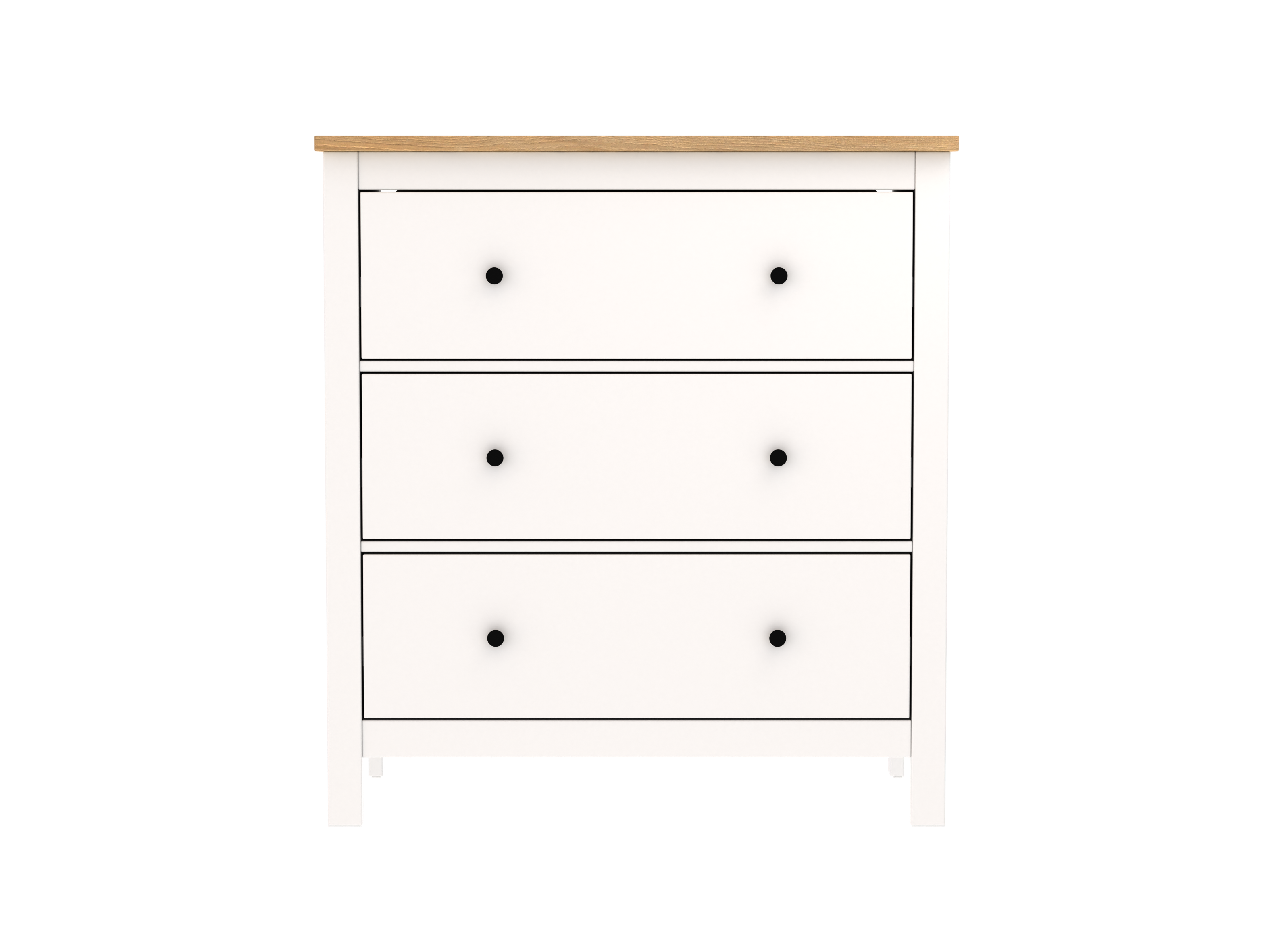 SAGA chest of drawers with three drawers