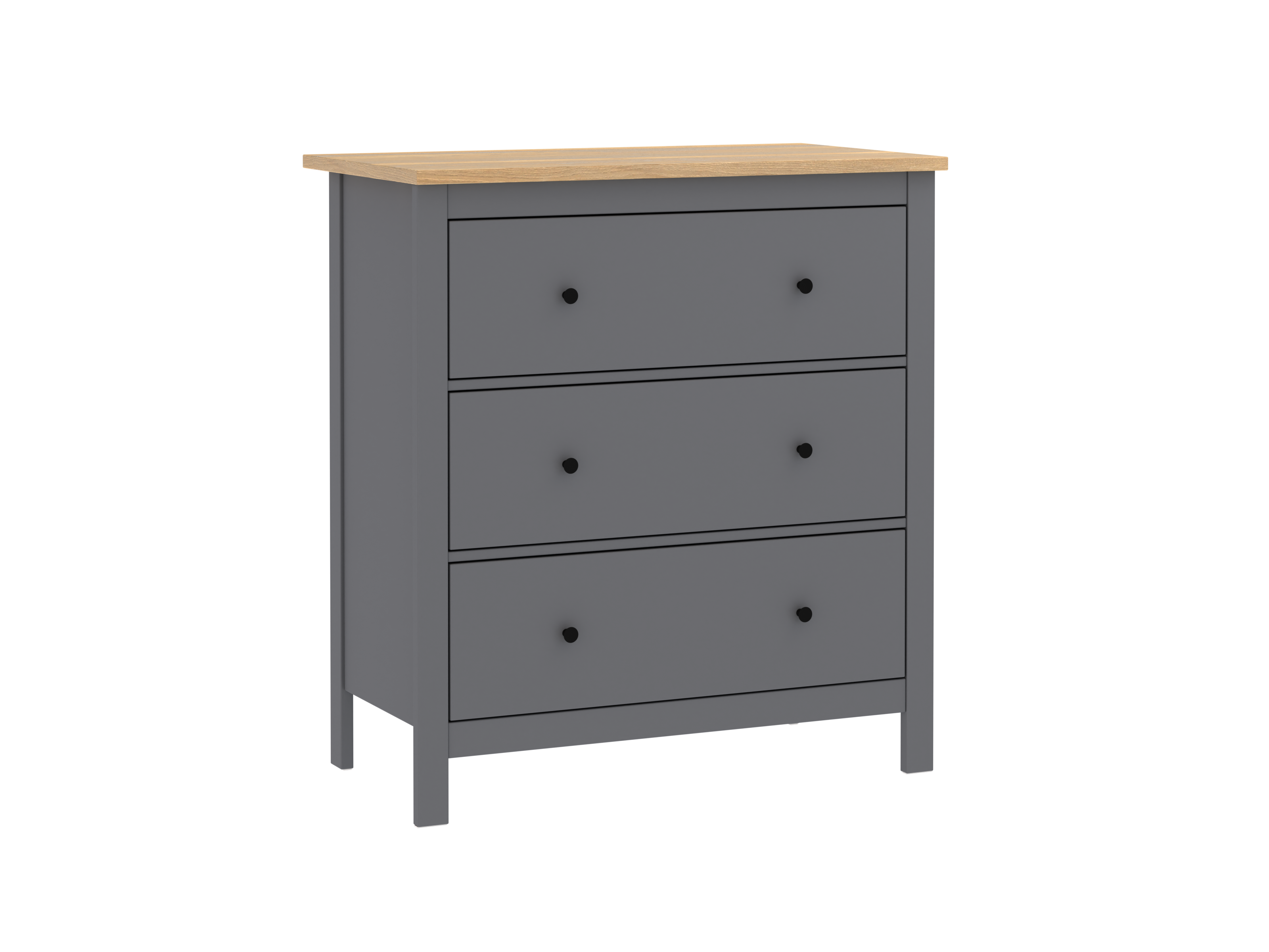 SAGA chest of drawers with three drawers