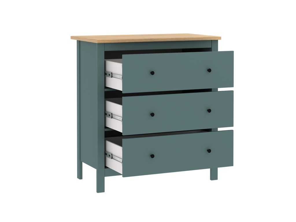 SAGA chest of drawers with three drawers