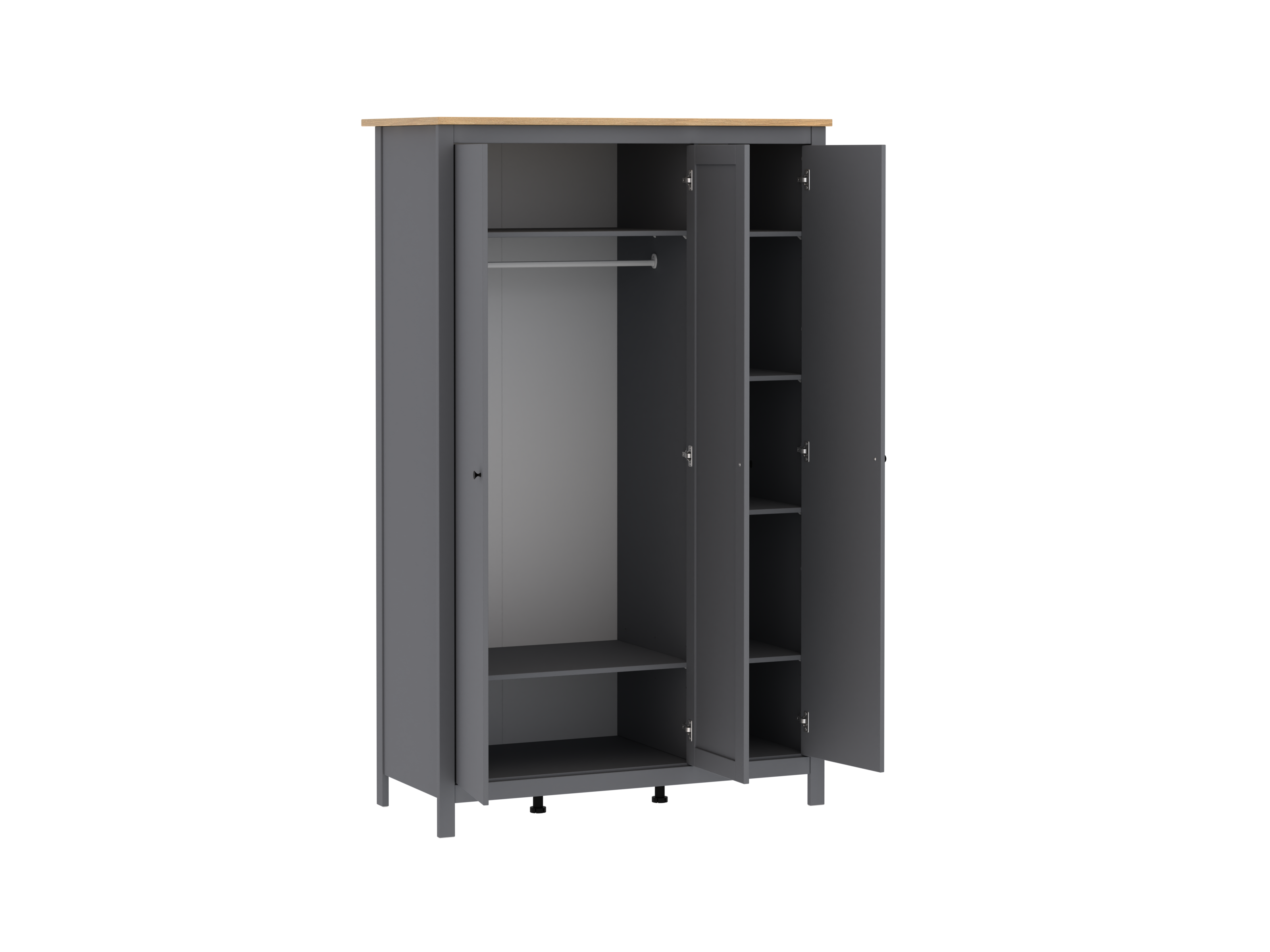 SAGA wardrobe with three doors and mirror