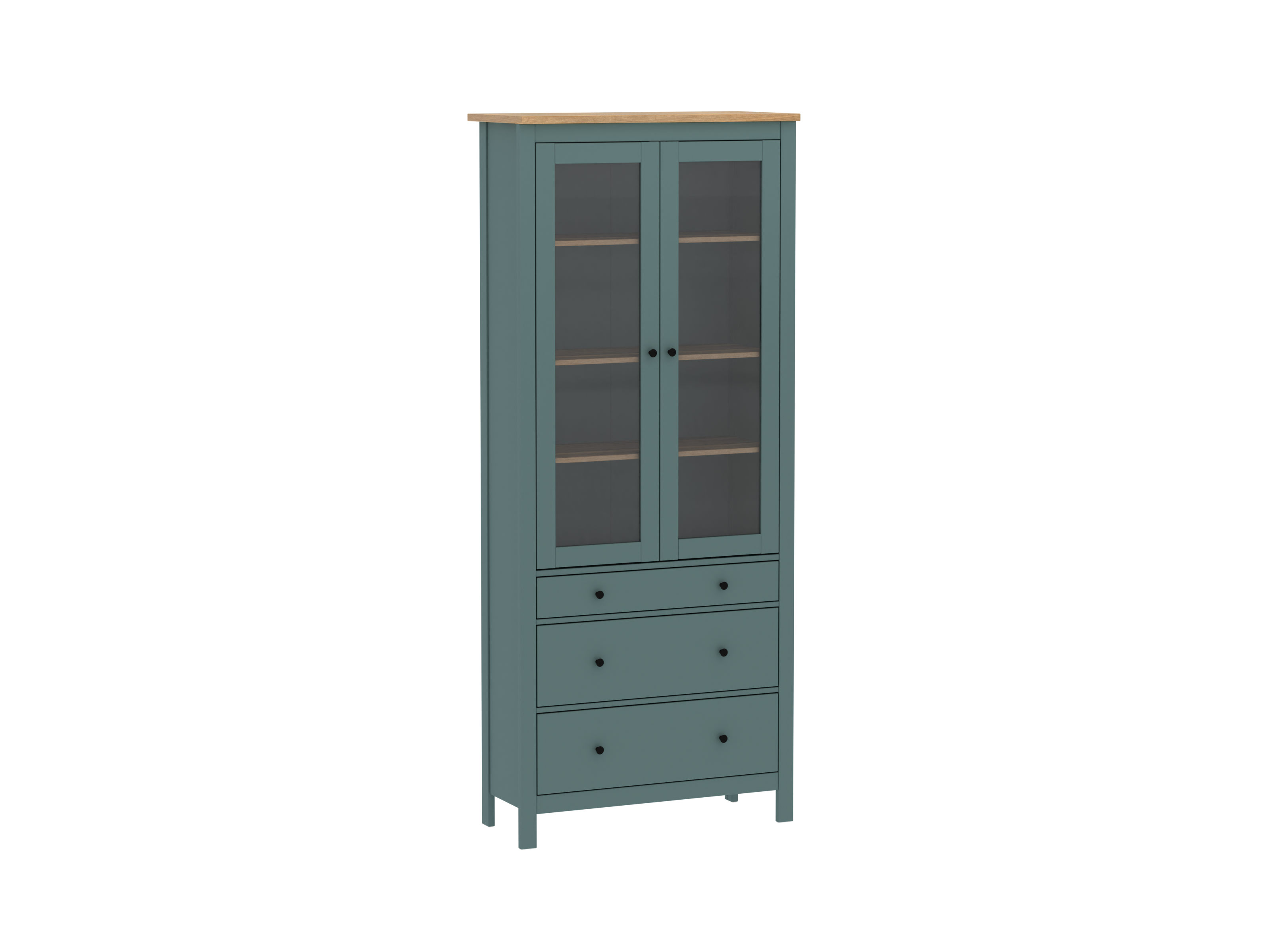 SAGA cabinet with display case 90