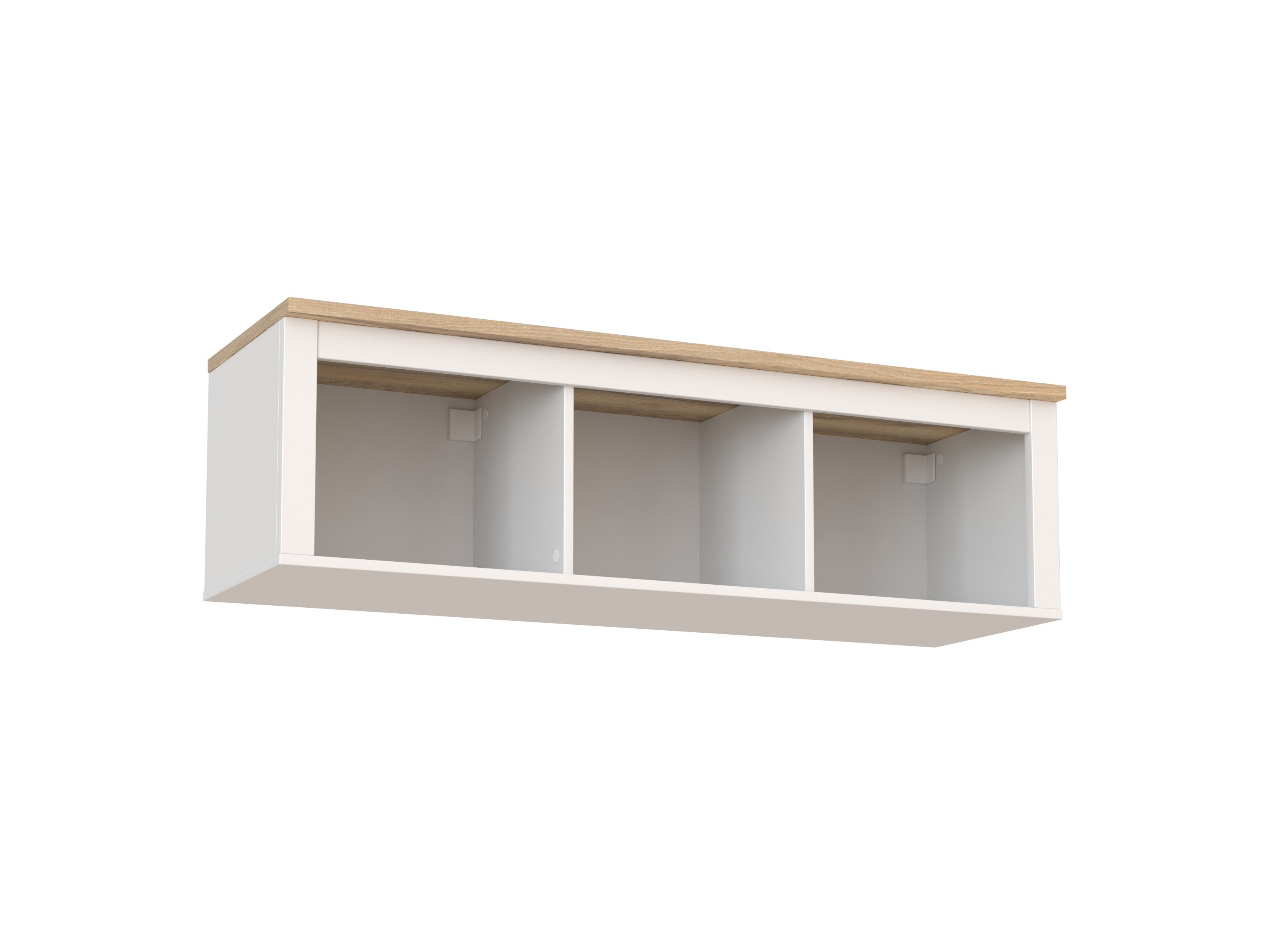 SAGA shelf with three sections