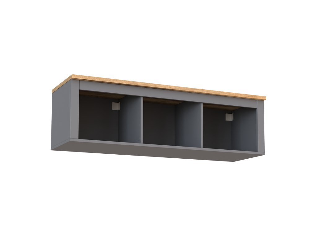 SAGA shelf with three sections