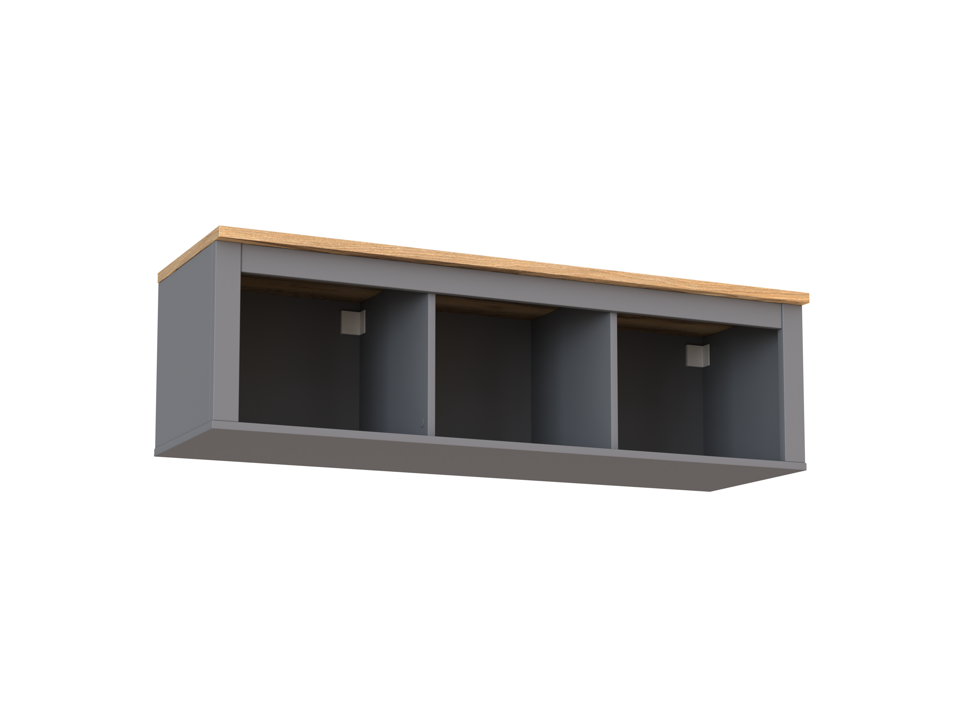 SAGA shelf with three sections