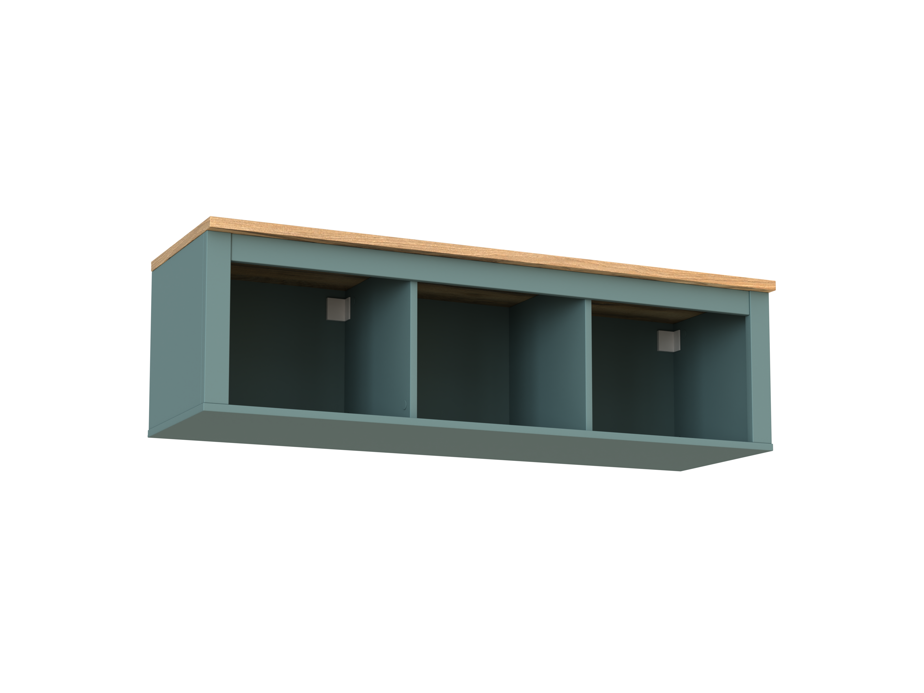 SAGA shelf with three sections