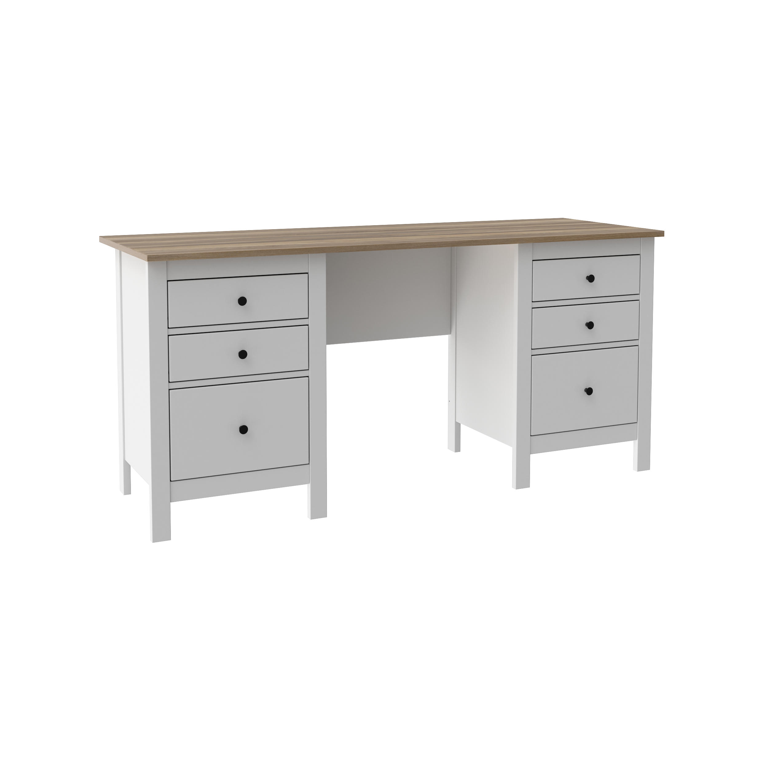 SAGA work desk with drawers on both sides
