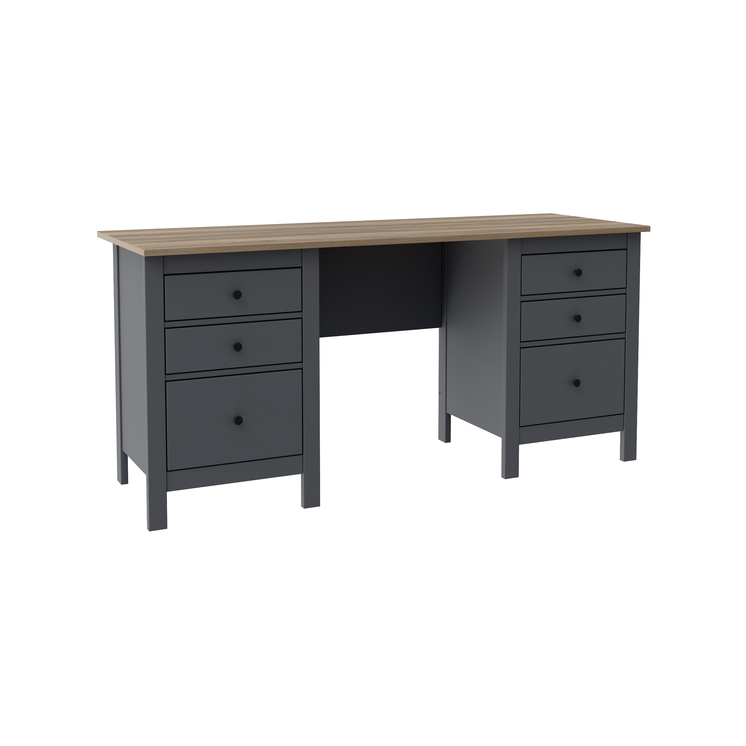 SAGA work desk with drawers on both sides
