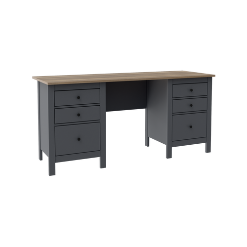 SAGA work desk with drawers on both sides